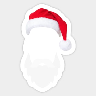 Funny Santa Beard Costume - White Fake Beard Christmas - Santa Claus Beard Costume - Merry Christmas Everyone Santa Sticker